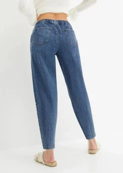 Damen bonprix Jeans|Bekleidung·Shirts & Tops|Barrel-Jeans, Mid Waist, Bequembund