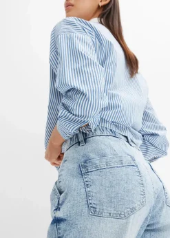 Hot Barrel-Jeans, Mid Waist, Bequembund Damen Jeans