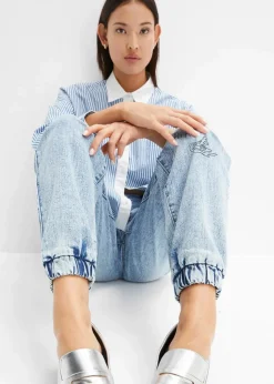 Hot Barrel-Jeans, Mid Waist, Bequembund Damen Jeans