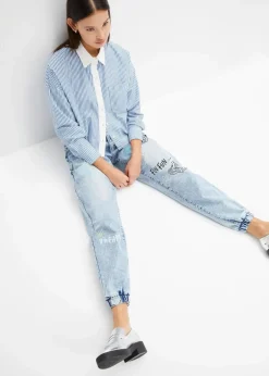 Hot Barrel-Jeans, Mid Waist, Bequembund Damen Jeans