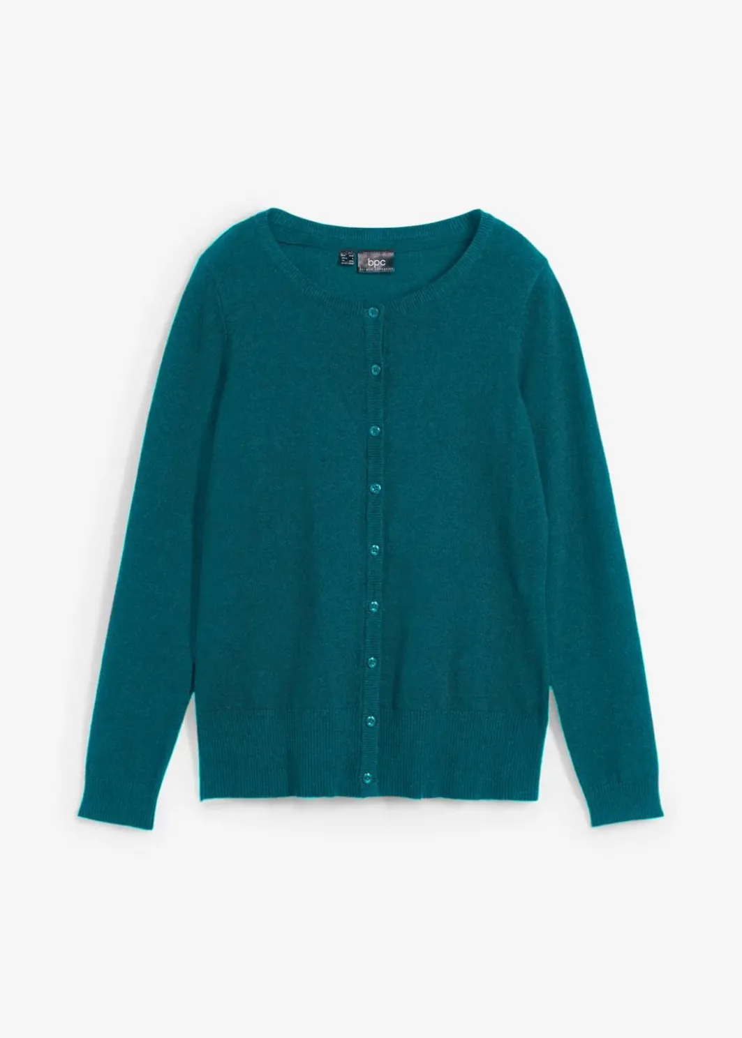 Online Basic Feinstrickjacke mit recycelter Baumwolle Damen Pullover & Strickjacken|Basics