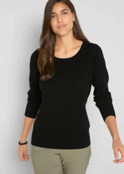 Discount Basic Pullover mit recycelter Baumwolle Damen Strickmode|Pullover & Strickjacken