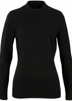 Best Basic Pullover mit Stehkragen mit recycelter Baumwolle Damen Pullover & Strickjacken|Basics
