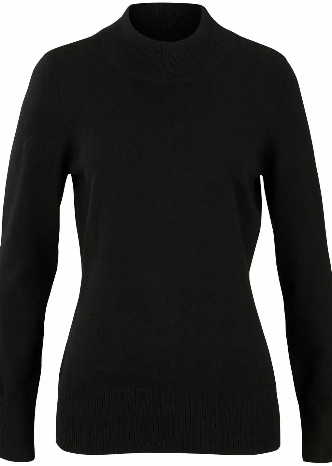 Best Basic Pullover mit Stehkragen mit recycelter Baumwolle Damen Pullover & Strickjacken|Basics