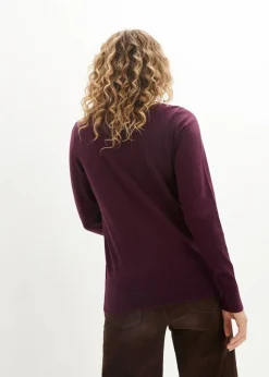 Basic Pullover mit Stehkragen mit recycelter Baumwolle Damen Bekleidung·Umstandsmode|Pullover & Strickjacken