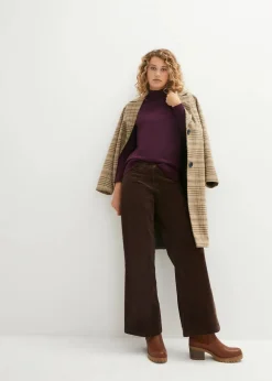 Basic Pullover mit Stehkragen mit recycelter Baumwolle Damen Bekleidung·Umstandsmode|Pullover & Strickjacken