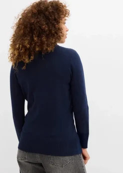 Damen bonprix Pullover & Strickjacken|Basics|Basic Rollkragenpullover