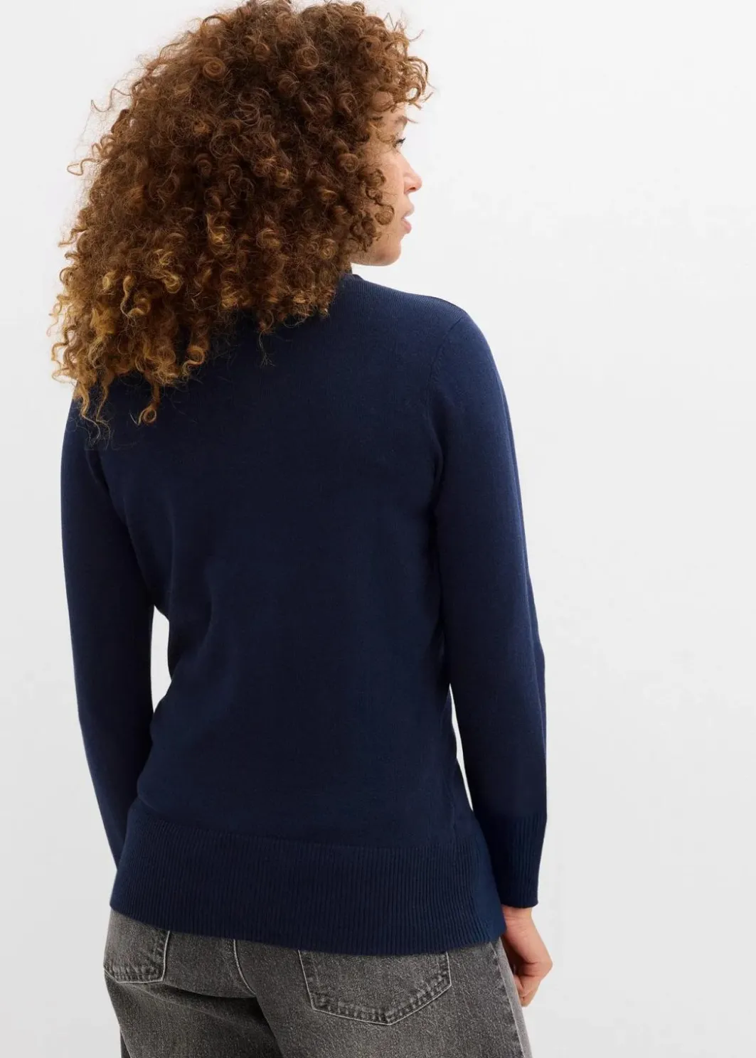 Damen bonprix Pullover & Strickjacken|Basics|Basic Rollkragenpullover