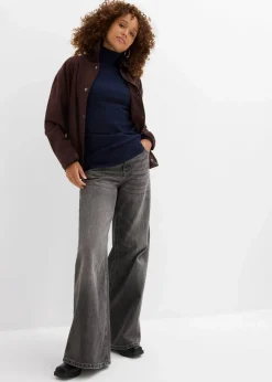 Damen bonprix Pullover & Strickjacken|Basics|Basic Rollkragenpullover