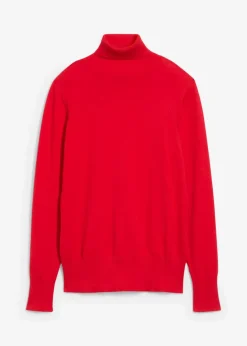 Damen bonprix Pullover & Strickjacken|Basics|Basic Rollkragenpullover