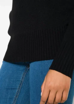 Damen bonprix Strickmode|Pullover & Strickjacken|Basic Rollkragenpullover