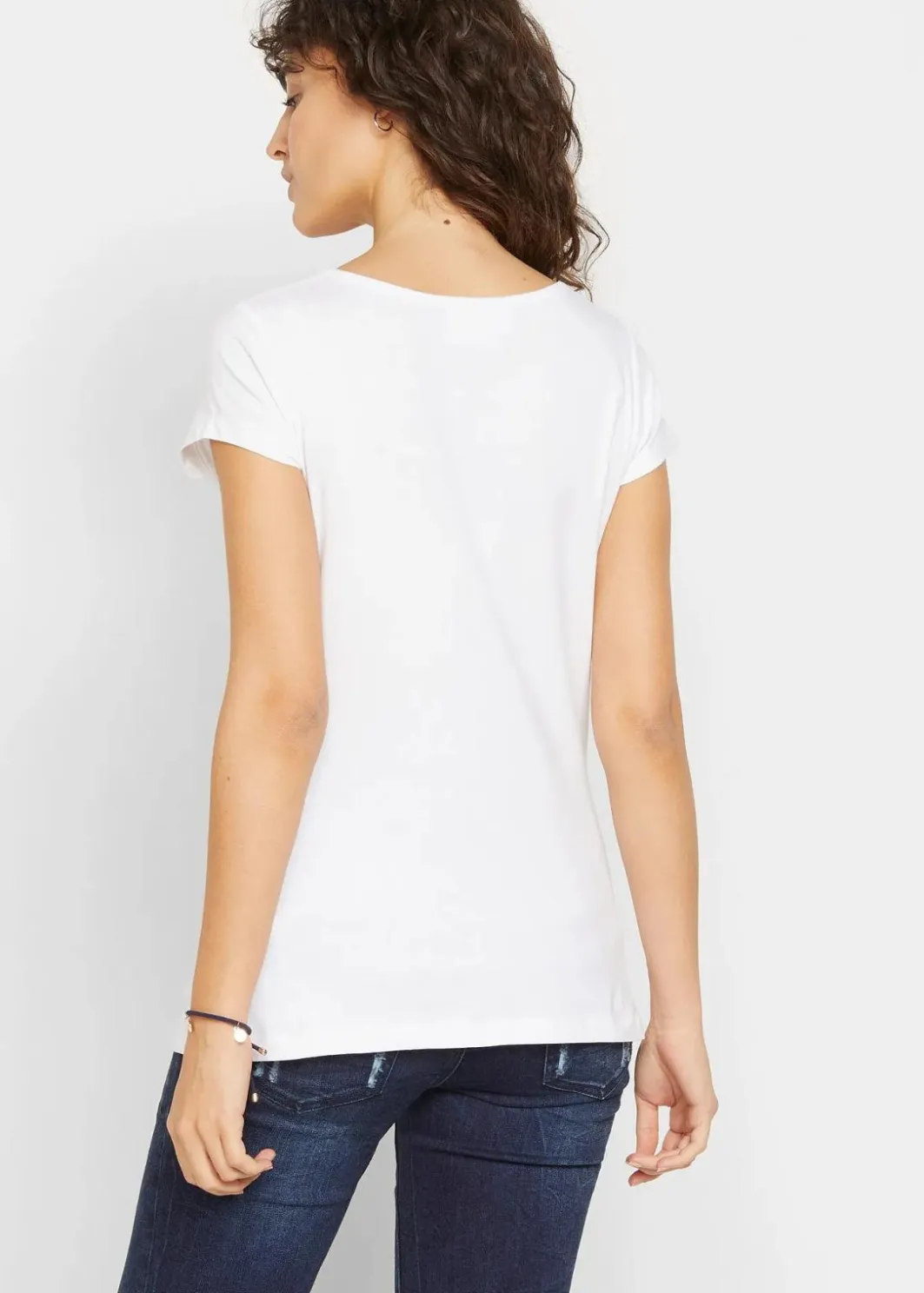 Damen bonprix Bekleidung·Blazer|Nachhaltigere Materialien|Basic Umstandsshirts aus Bio-Baumwolle, (2er-Pack)
