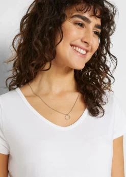 Damen bonprix Bekleidung·Blazer|Nachhaltigere Materialien|Basic Umstandsshirts aus Bio-Baumwolle, (2er-Pack)