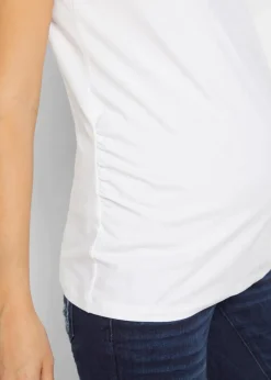 Damen bonprix Bekleidung·Blazer|Nachhaltigere Materialien|Basic Umstandsshirts aus Bio-Baumwolle, (2er-Pack)