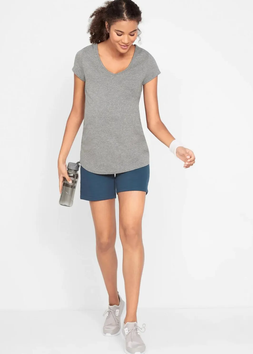 Damen bonprix Nachhaltigere Materialien|Umstandsmode|Basic Umstandsshirts aus Bio-Baumwolle, (2er-Pack)