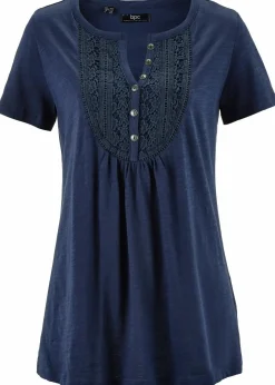 Discount Baumwoll Flammgarn-Shirt, Kurzarm Damen Shirts & Tops|Nachhaltigere Materialien