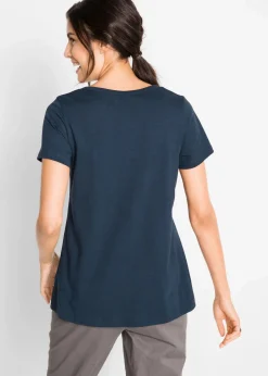 Discount Baumwoll Flammgarn-Shirt, Kurzarm Damen Shirts & Tops|Nachhaltigere Materialien