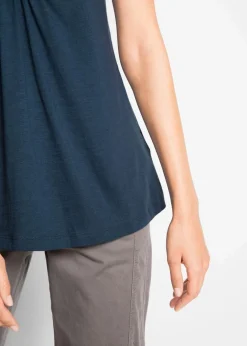 Discount Baumwoll Flammgarn-Shirt, Kurzarm Damen Shirts & Tops|Nachhaltigere Materialien