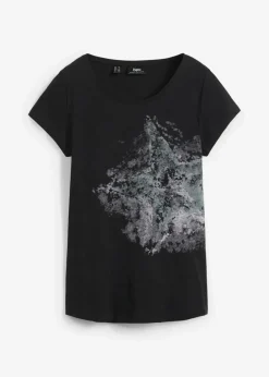 Best Baumwoll Flammgarn-Shirt, Kurzarm Damen Shirts & Tops