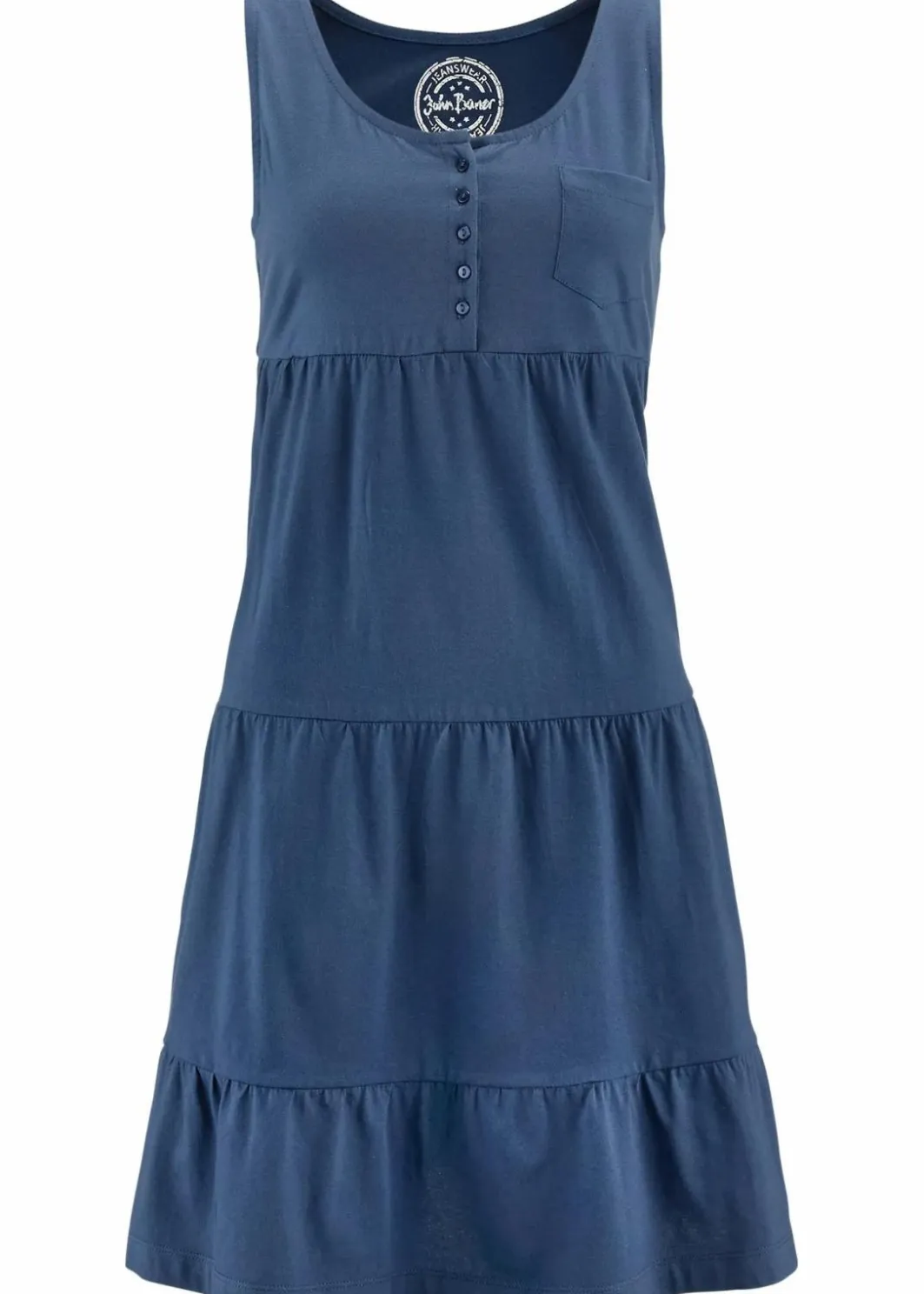 Damen bonprix Bekleidung·Pullover & Strickjacken|Kleider|Baumwoll Jerseykleid, kurz