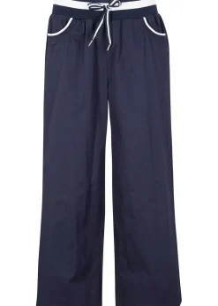 Damen bonprix Hosen|Baumwoll Papertouch- Culotte mit Bequembund