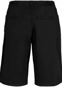 Discount Baumwoll Papertouch-Bermuda mit Bequembund Damen Hosen|Shorts