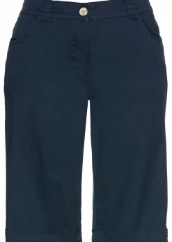 Sale Baumwoll Papertouch-Bermuda mit Bequembund Damen Bekleidung·Outdoorbekleidung|Bekleidung·Kleider