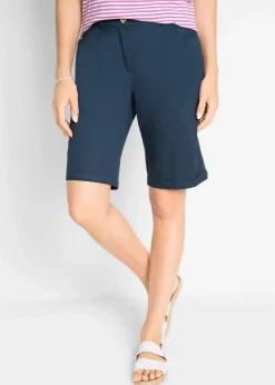 Sale Baumwoll Papertouch-Bermuda mit Bequembund Damen Bekleidung·Outdoorbekleidung|Bekleidung·Kleider