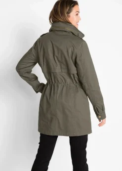 Damen bonprix Bekleidung·Hosen|Jacken & Mäntel|Baumwoll Parka mit Jerseyfutter