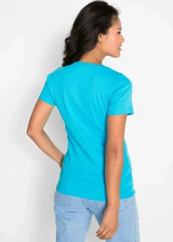 Damen bonprix Shirts & Tops|Nachhaltigere Materialien|Baumwoll Shirt, Kurzarm