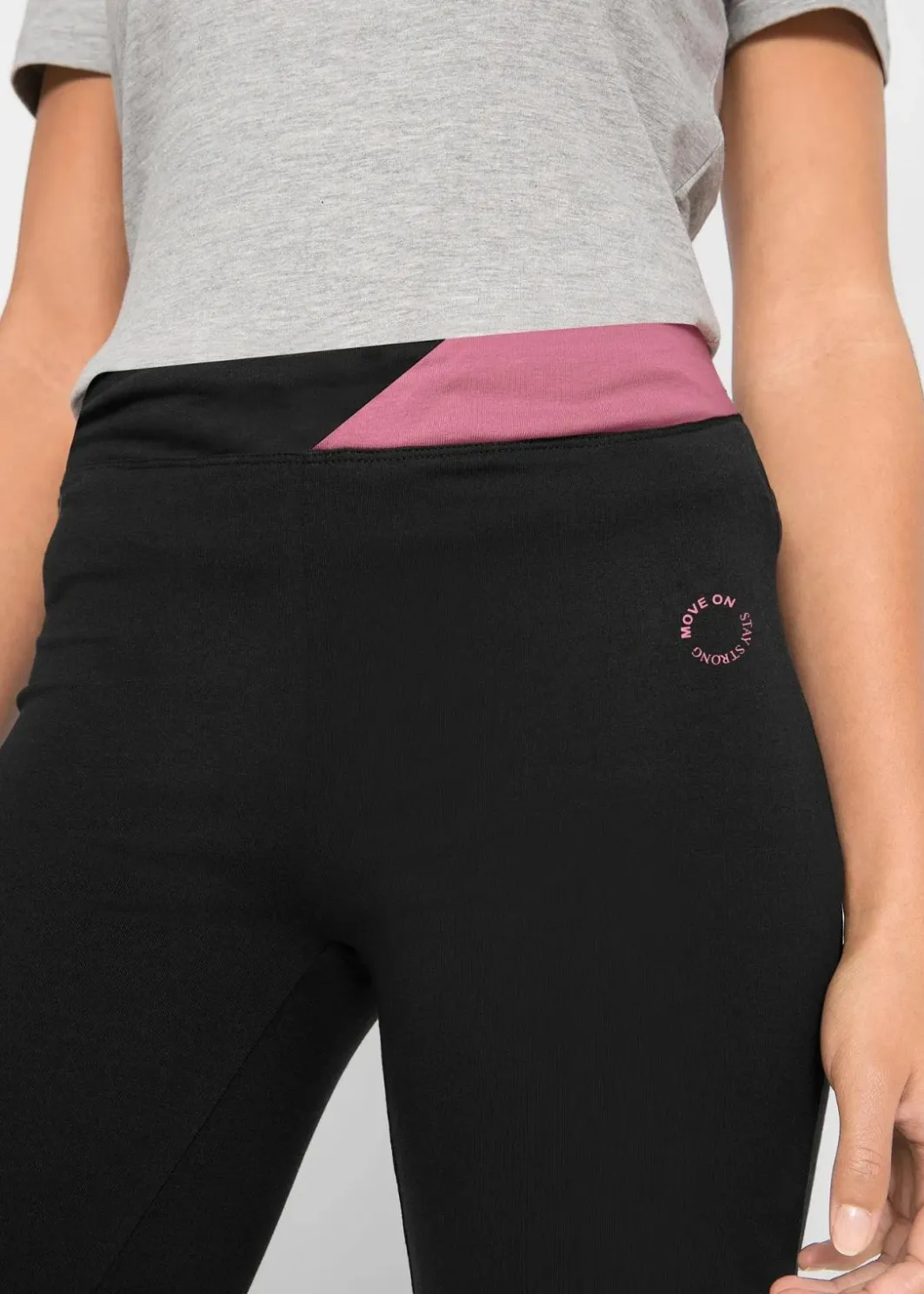 Damen bonprix Bekleidung·Sweat|Bekleidung·Kleider|Baumwoll Sporthose mit Stretch, Bootcut