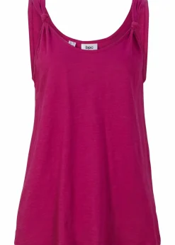 Damen bonprix Shirts & Tops|Baumwoll Top mit Knotendetails