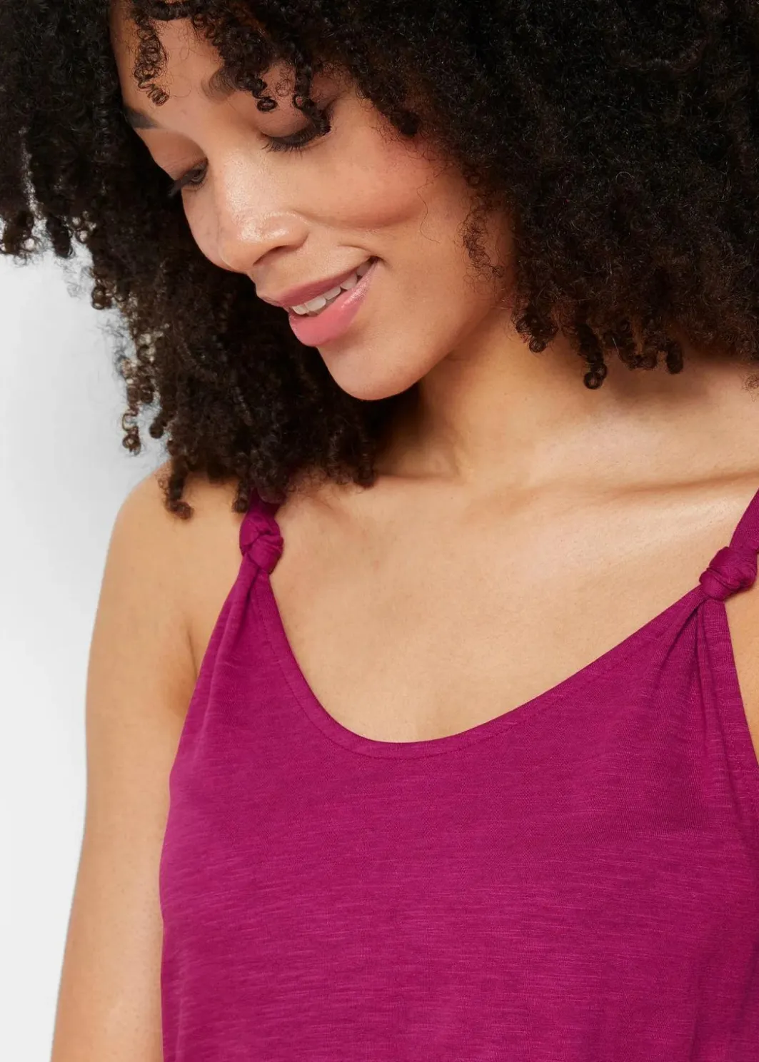 Damen bonprix Shirts & Tops|Baumwoll Top mit Knotendetails