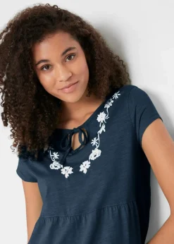 Discount Baumwoll Tunika-Kleid, kurzarm Damen Bekleidung·Pullover & Strickjacken|Kleider