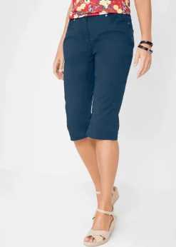 Damen bonprix Bekleidung·Outdoorbekleidung|Bekleidung·Kleider|Baumwoll-Bermuda mit Bequembund