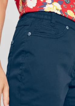 Damen bonprix Bekleidung·Outdoorbekleidung|Bekleidung·Kleider|Baumwoll-Bermuda mit Bequembund