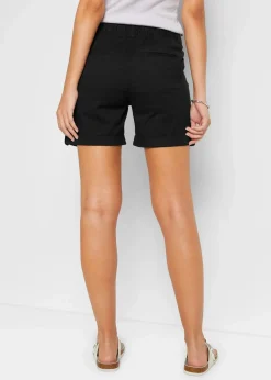 Damen bonprix Hosen|Shorts|Baumwoll-Bermuda mit Gummibund
