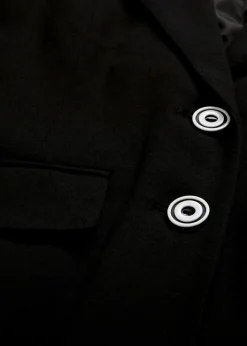 New Baumwoll-Blazer mit gestreiften Details Damen Bekleidung·Basics|Blazer