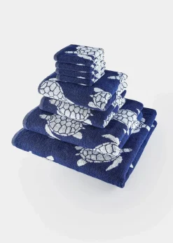 bonprix Handtücher|Baumwollhandtuch mit Schildkrötenmuster