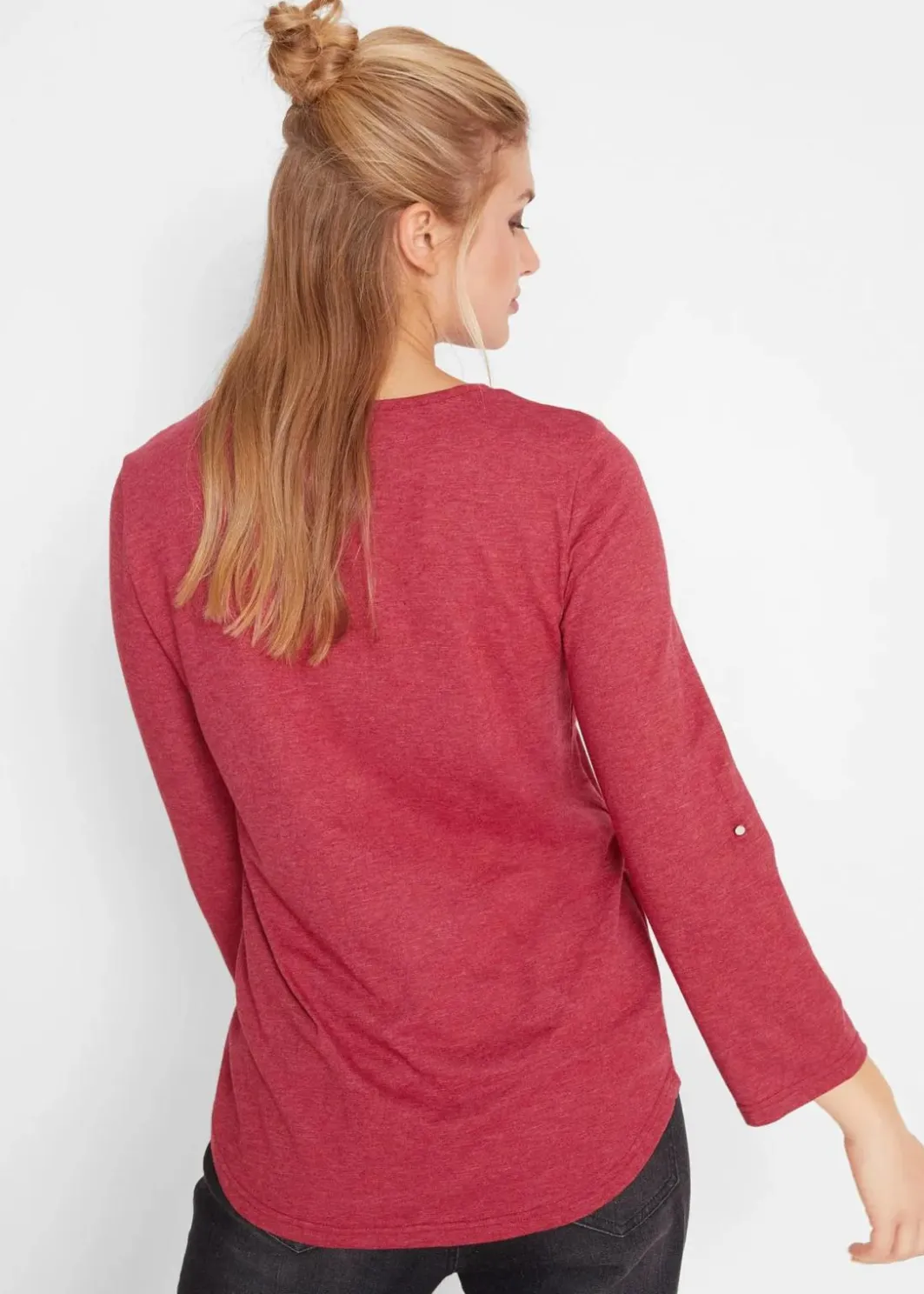 Best Baumwoll-Henleyshirt mit Knopfleiste Damen Shirts & Tops
