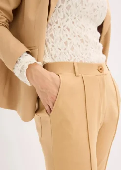 Clearance Baumwoll-Jersey-Hose mit Biesen Damen Hosen|Bekleidung·Kleider