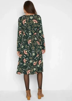 Sale Baumwoll-Jerseykleid in Wickeloptik Damen Bekleidung·Pullover & Strickjacken|Kleider