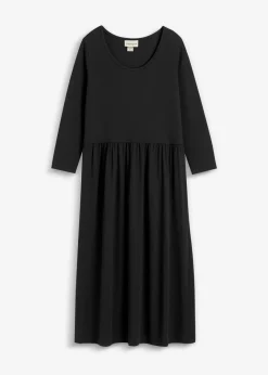 Damen bonprix Nachhaltigere Materialien|Kleider|Baumwoll-Jerseykleid, Midilänge