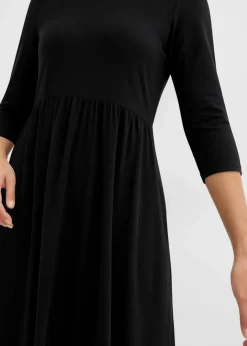 Damen bonprix Nachhaltigere Materialien|Kleider|Baumwoll-Jerseykleid, Midilänge
