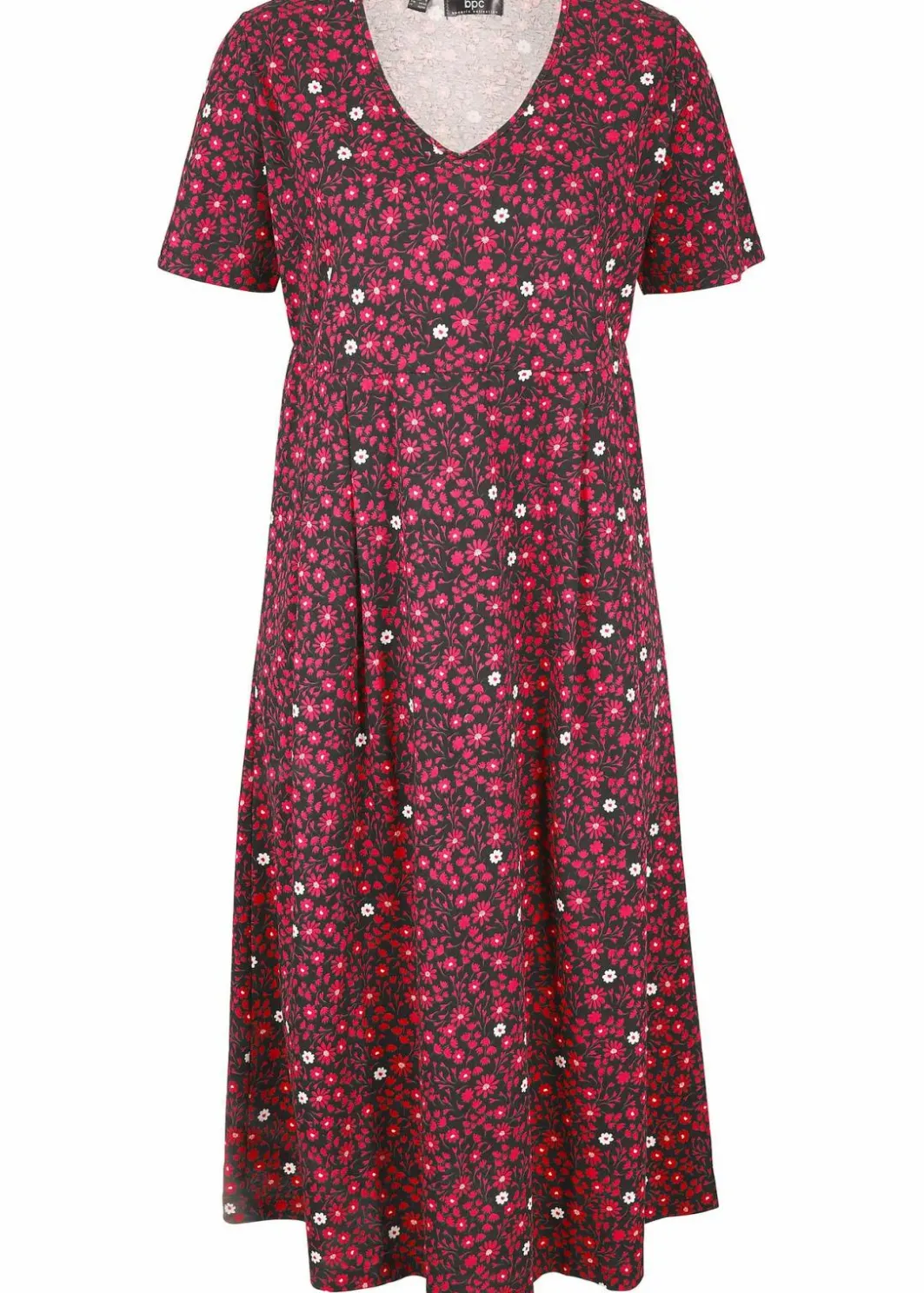 Sale Baumwoll-Jerseykleid, Midilänge Damen Kleider|Bekleidung·Pullover & Strickjacken