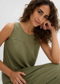 Clearance Baumwoll-Jerseykleid mit Taschen Damen Bekleidung·Pullover & Strickjacken|Kleider