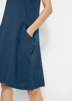 Damen bonprix Bekleidung·Pullover & Strickjacken|Kleider|Baumwoll-Jerseykleid mit Taschen