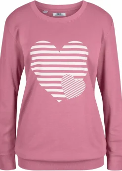 Hot Baumwoll-Langarmshirt, bedruckt Damen Shirts & Tops