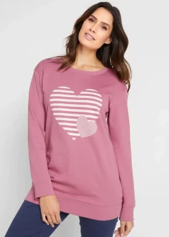 Hot Baumwoll-Langarmshirt, bedruckt Damen Shirts & Tops