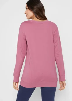 Hot Baumwoll-Langarmshirt, bedruckt Damen Shirts & Tops